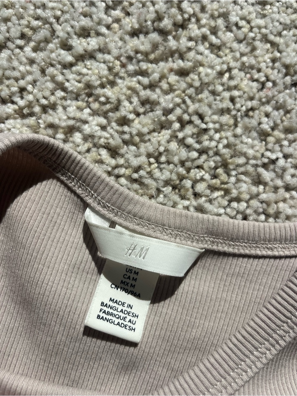 H&M Cotton Ribbed Cropped Tank Top - Picture 3 of 4